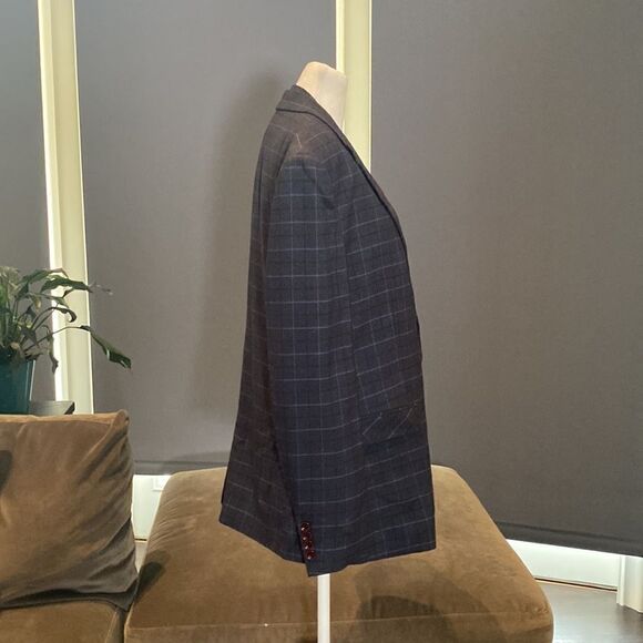 Men’s Mogu Plaid 3 Piece Suit Jacket 40 Pants 36 NWT - Picture 12 of 16